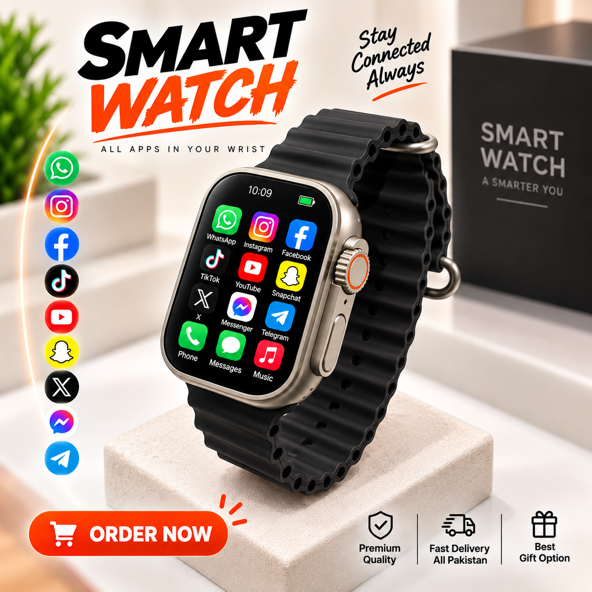 ⌚ 7-in-1 Smart Watch – Style, Smartness & Convenience All in One! 🔥