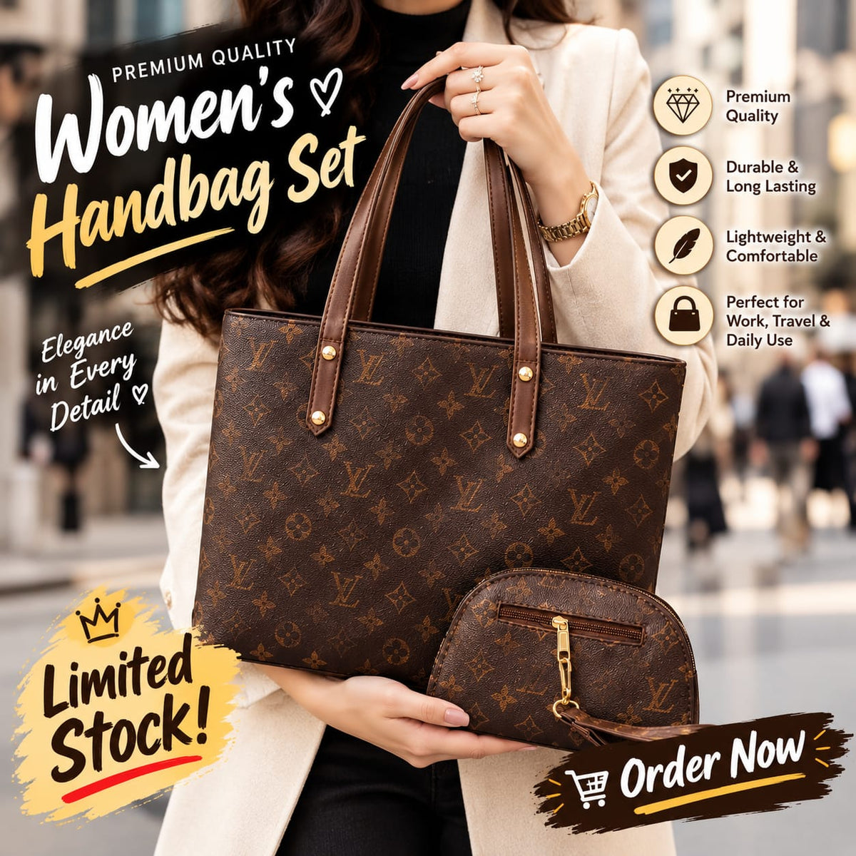 Women's Faux Leather Shoulder Bag